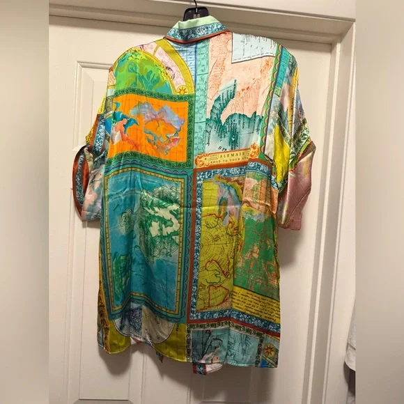 Alemais Atlas Silk Shirt Womens US 2 AU 6 NWT - Picture 2 of 4